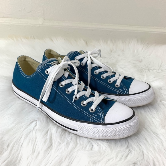 Converse Shoes - Converse Chuck Taylor Low Tops Teal and White {JI}